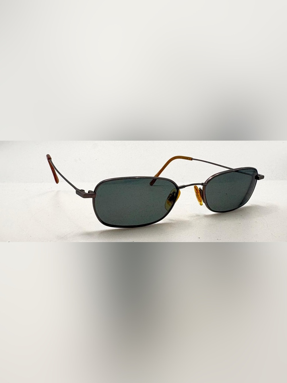 Vintage Marchon Autoflex 60 Gunmetal Oval Sunglasses Frames Only
